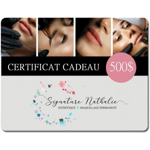 CERTIFICAT CADEAU 500